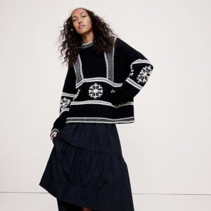 NWT BANANA REPUBLIC Fair Isle Crew-neck Sweater 2025 HOLIDAY COLLECTION